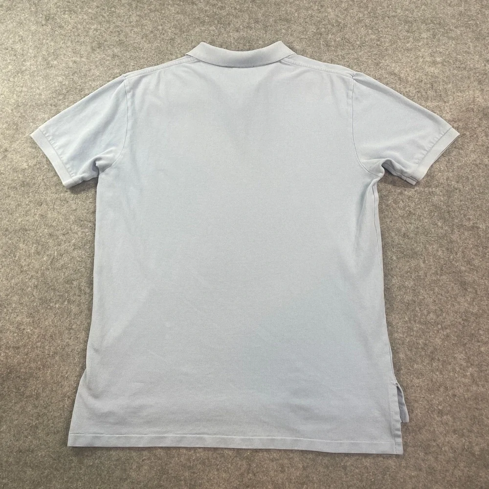 Polo Ralph Lauren Mens Shirt L Light Blue Short Sleeve Classic Prep 14-16